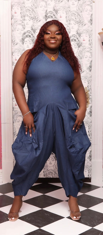 DENIM QUEEN JUMPSUIT